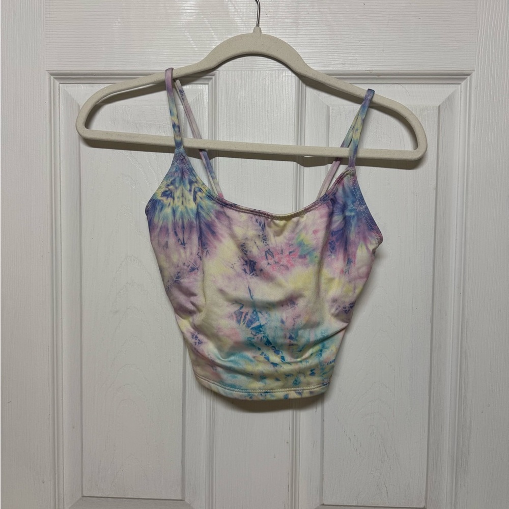 Tie-Dye Spaghetti Strap Crop Top